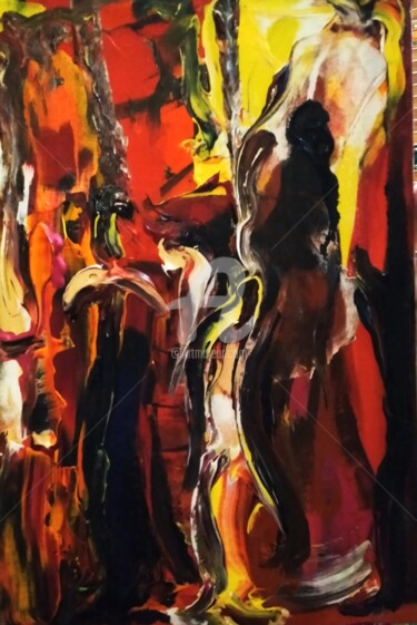 Pittura intitolato "Pandemic Age-3" da Asim Amjad Tippu, Opera d'arte originale, Acrilico