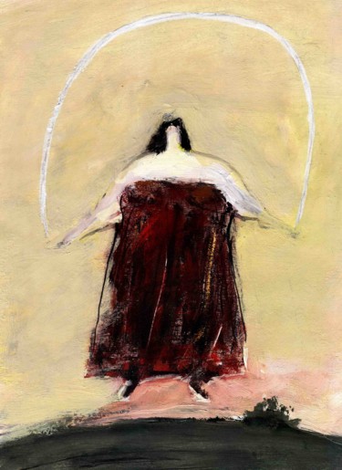 Рисунок под названием "Девушка со скакалкой" - Vyacheslav Shpak, Подлинное произведение искусства, Гуашь