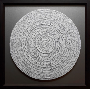 Sculpture intitulée "Disk 1" par Sergey Klykov, Œuvre d'art originale, Céramique Monté sur Aluminium