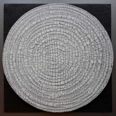 Sculpture intitulée "Disc 1" par Sergey Klykov, Œuvre d'art originale, Céramique