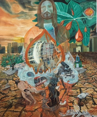 Peinture intitulée "Испытание поверженн…" par Sergei Troianov, Œuvre d'art originale, Huile