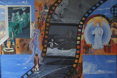 Pittura intitolato "На пороге вечности" da Sergei Troianov, Opera d'arte originale, Olio