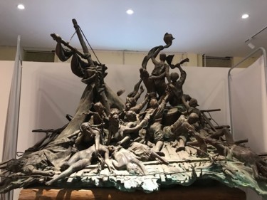 Skulptur mit dem Titel "《再见经典》" von Shuai Wang, Original-Kunstwerk, Bronze