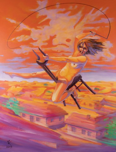 Картина под названием "Flight" - Alexander Kotlovsky, Подлинное произведение искусства, Акрил