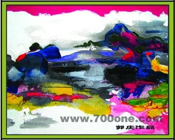 绘画 标题为“山-007” 由郭先生, 原创艺术品