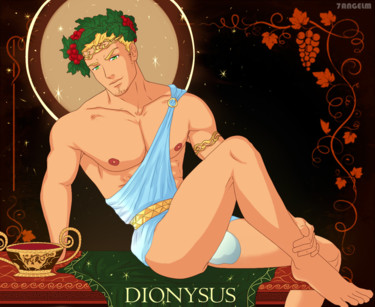 Digital Arts titled "Greek God Gay art d…" by 7angelm, Original Artwork, Digital Painting
