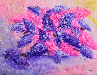 Painting titled "Lilac" by Natalia Khmylnina, Original Artwork, Other