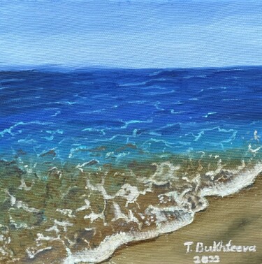 Painting titled "Tide" by Tatiana Bukhteeva, Original Artwork, Oil
