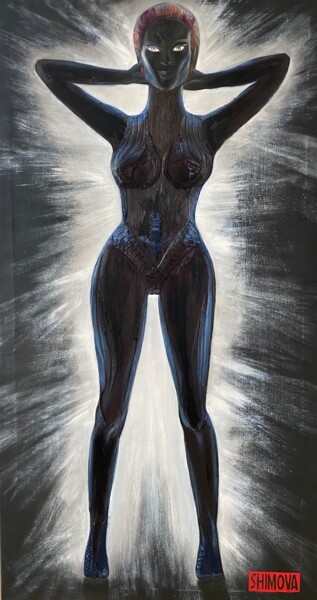 Painting titled "Mystique" by Alina Shimova, Original Artwork, Oil