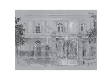 Desenho intitulada "Maison Repiquet, 25…" por Pol Soupe, Obras de arte originais, Lápis