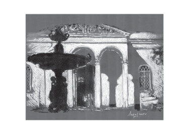 Dessin intitulée "Cathédrale de St De…" par Pol Soupe, Œuvre d'art originale, Marqueur