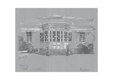 Dessin intitulée "Maison Turquet, 40,…" par Pol Soupe, Œuvre d'art originale, Crayon