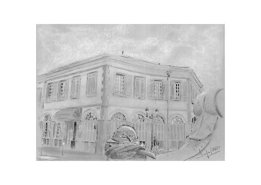 Drawing titled "Office notarial Sai…" by Pol Soupe, Original Artwork, Pencil