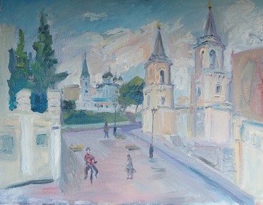 Malarstwo zatytułowany „Москва. Ивановская…” autorstwa Наталия Качанова, Oryginalna praca, Olej