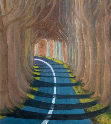 Peinture intitulée "“Eternal journey”" par Arina Khlebnikova, Œuvre d'art originale, Huile Monté sur Châssis en bois