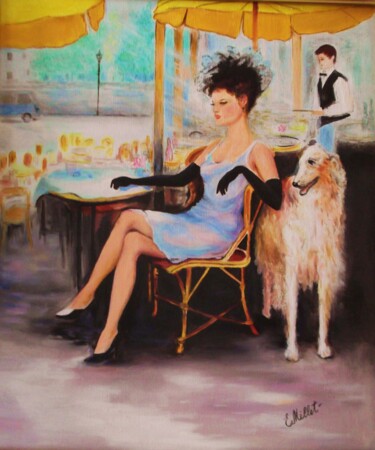 Картина под названием "reflection" - Elvira Millet, Подлинное произведение искусства, Масло Установлен на Деревянная рама дл…