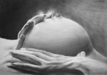 Картина под названием "Грудь" - Олег Попов, Подлинное произведение искусства, Масло