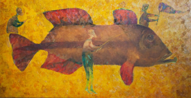 Картина под названием "№ 17" - Алексей Авакумов, Подлинное произведение искусства, Масло