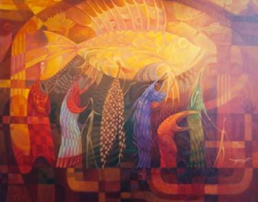 Картина под названием "Судьба" - Алексей Авакумов, Подлинное произведение искусства, Масло