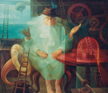 Картина под названием "Cон" - Алексей Авакумов, Подлинное произведение искусства, Масло