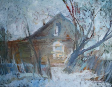 Pintura titulada "Дом №7" por Aleksei Avakumov, Obra de arte original, Oleo