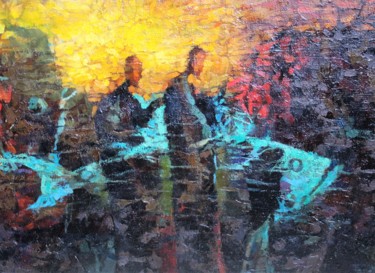 Картина под названием "№ 28" - Алексей Авакумов, Подлинное произведение искусства, Масло