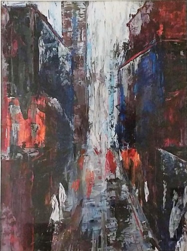 Painting titled "New york" by Annabelle B., Original Artwork, Acrylic