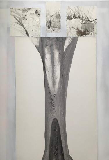 Картина под названием "de la terre au ciel…" - A.Clif, Подлинное произведение искусства, Чернила Установлен на Деревянная ра…