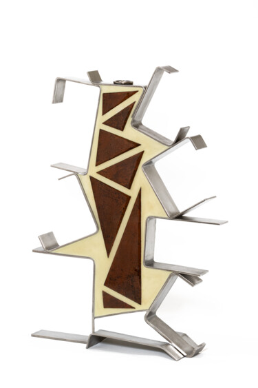 Скульптура под названием "creare-giocare V1" - A-Design-A, Подлинное произведение искусства, Нержавеющая сталь