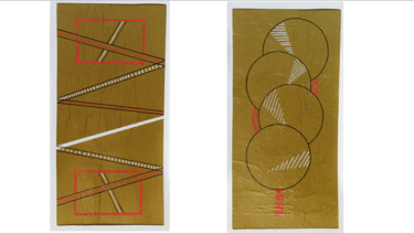 Collages intitulée "2è série deux colla…" par Kerthiau, Œuvre d'art originale, Collages