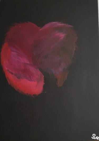 Malerei mit dem Titel "Broken heart" von Anastasia Dottai, Original-Kunstwerk, Acryl