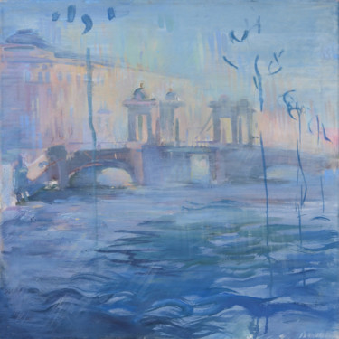 Картина под названием "Solar fog" - Aliia Giliazova, Подлинное произведение искусства, Масло