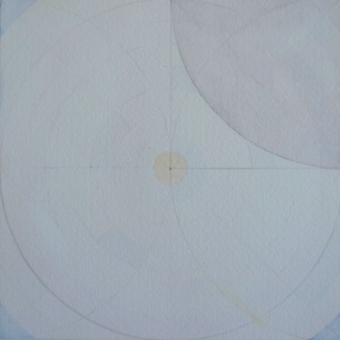 Картина под названием "Circle II" - Anna Jannack, Подлинное произведение искусства, Акварель