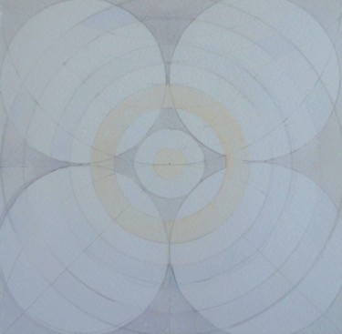 Peinture intitulée "Circle IV" par Anna Jannack, Œuvre d'art originale, Aquarelle