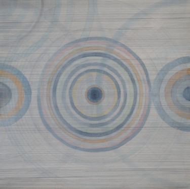 Картина под названием "Circle VI" - Anna Jannack, Подлинное произведение искусства, Акварель