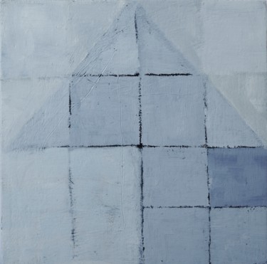Картина под названием "Squares Mini VI" - Anna Jannack, Подлинное произведение искусства, Масло