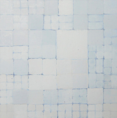 Malerei mit dem Titel "Squares Mini IX" von Anna Jannack, Original-Kunstwerk, Öl