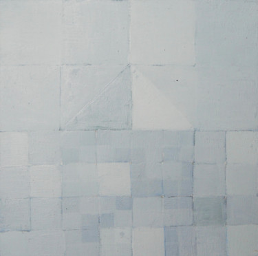 Malerei mit dem Titel "Squares Mini XIV" von Anna Jannack, Original-Kunstwerk, Öl