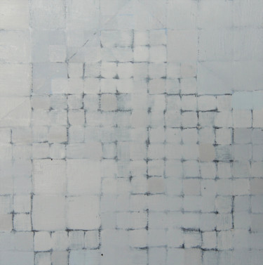 Malerei mit dem Titel "Squares Mini XV" von Anna Jannack, Original-Kunstwerk, Öl