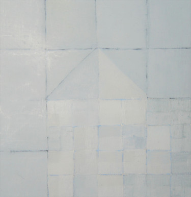 Malerei mit dem Titel "Squares Mini XVIII" von Anna Jannack, Original-Kunstwerk, Öl