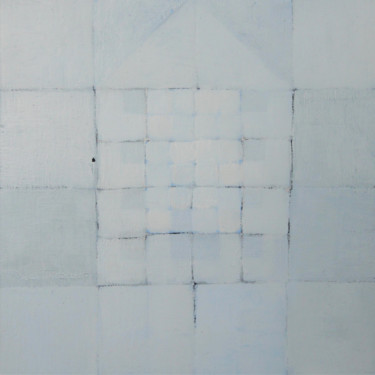 Malerei mit dem Titel "Squares Mini XIX" von Anna Jannack, Original-Kunstwerk, Öl