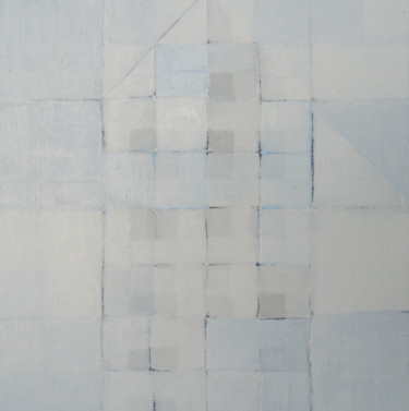 Malerei mit dem Titel "Squares Mini XXI" von Anna Jannack, Original-Kunstwerk, Öl