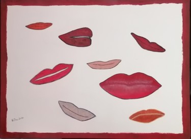 Pittura intitolato "Lipsdance" da Katee, Opera d'arte originale, Acrilico