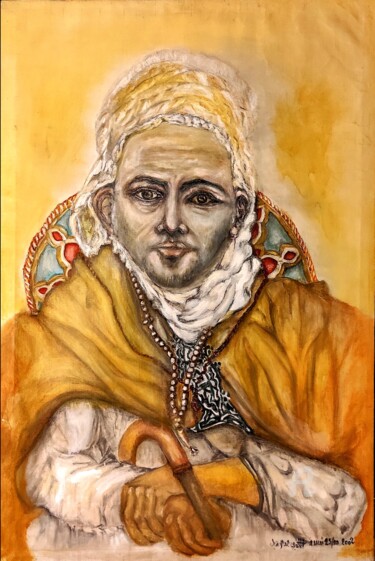 Pittura intitolato "Noblesse et traditi…" da A. Lalmi, Opera d'arte originale, Olio Montato su Telaio per barella in legno