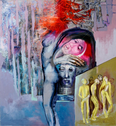 Peinture intitulée "Druga 00" par Anna Lupa-Suchy, Œuvre d'art originale, Huile