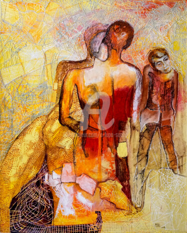 Painting titled "Być może" by Anna Lupa-Suchy, Original Artwork, Oil