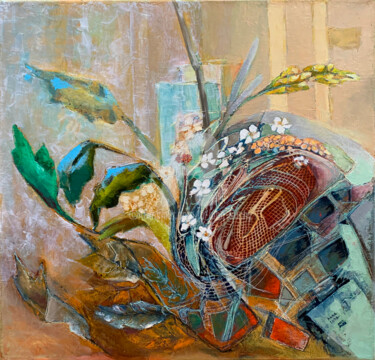 Peinture intitulée "Zapach trawy" par Anna Lupa-Suchy, Œuvre d'art originale, Huile