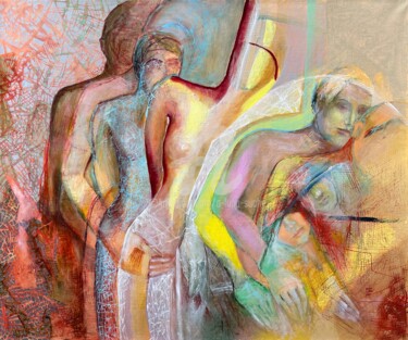 Malerei mit dem Titel "Następny proszę" von Anna Lupa-Suchy, Original-Kunstwerk, Öl
