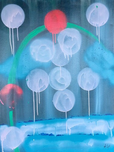 Painting titled "Balloon" by A Lys, Original Artwork, Acrylic