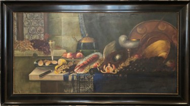 Painting titled "Still Life of a Del…" by A. Malykhin, Original Artwork, Oil